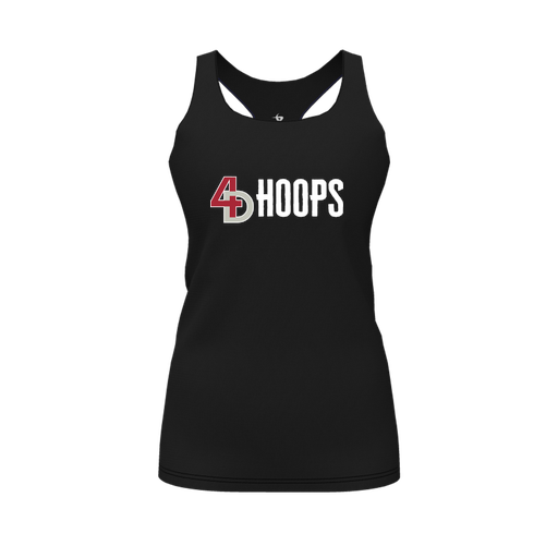 [CUS-DFW-RCBK-PER-BLK-FYS-LOGO2] Racerback Tank Top (Female Youth S, Black, Logo 2)