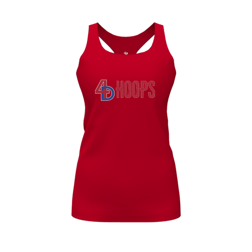 [CUS-DFW-RCBK-PER-RED-FYS-LOGO1] Racerback Tank Top (Female Youth S, Red, Logo 1)