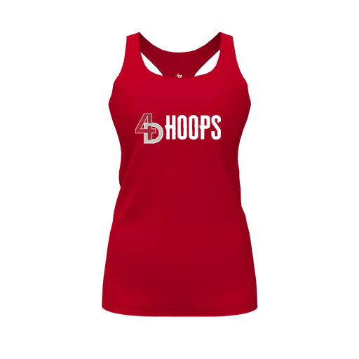 [CUS-DFW-RCBK-PER-RED-FYS-LOGO2] Racerback Tank Top (Female Youth S, Red, Logo 2)