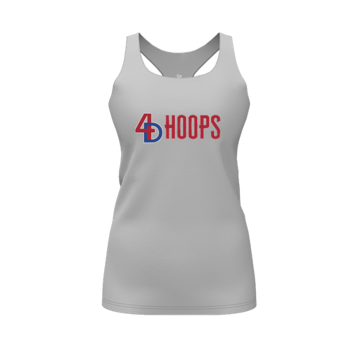 [FT0TRBGY-FYS-LOGO1] Decker Racerback Tank Top (Female Youth S, Gray, Logo 1)