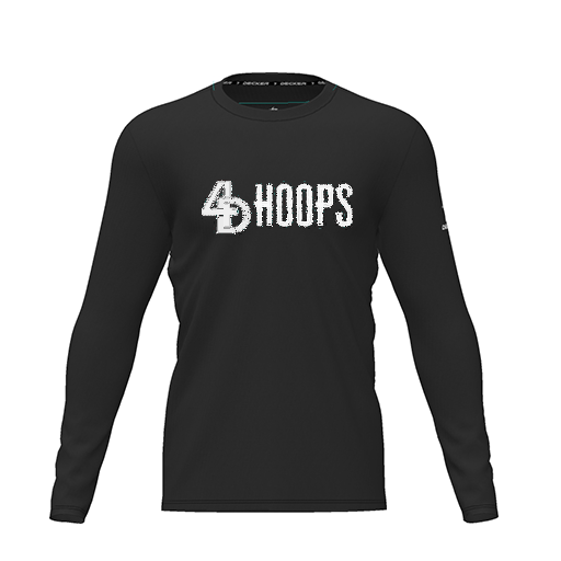 [CUS-DRIF-TEES-PER-CNK-LSL-BLK-YXS-LOGO2] Dri Fit Performance T-Shirt (Youth XS, Black, Logo 2, Long Sleeve)