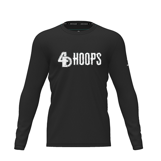 [CUS-DRIF-TEES-PER-CNK-LSL-BLK-YXS-LOGO3] Dri Fit Performance T-Shirt (Youth XS, Black, Logo 3, Long Sleeve)
