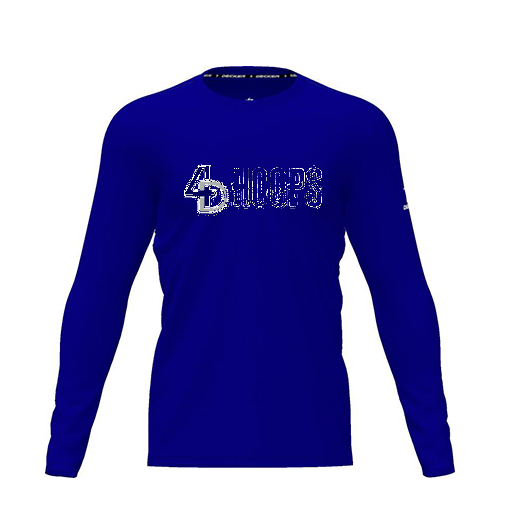 [FTLCDFRY-YXS-LOGO2] Dri Fit Performance T-Shirt (Youth XS, Royal, Logo 2, Long Sleeve)
