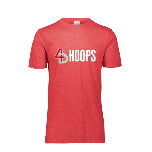 [FTSCUBRD-YS-LOGO2] Decker Youth Tri-Blend T-Shirt - Short Sleeve (Youth S, Red, Logo 2)