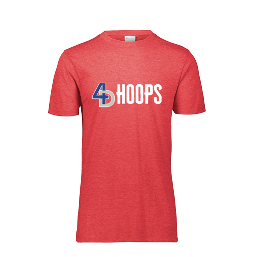 [FTSCUBRD-YS-LOGO3] Decker Youth Tri-Blend T-Shirt - Short Sleeve (Youth S, Red, Logo 3)