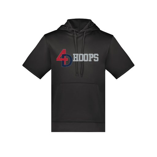 [6871.080.S-LOGO1] Men's Dri Fit Short Sleeve Hoodie (Adult S, Black, Logo 1)