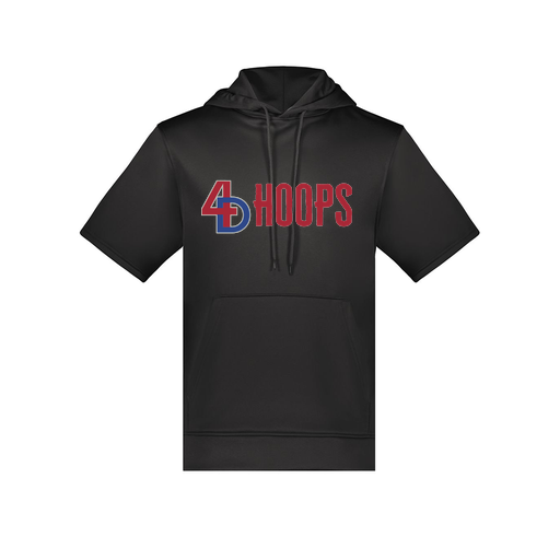 [6871.080.S-LOGO1] Men's Dri Fit Short Sleeve Hoodie (Adult S, Black, Logo 1)