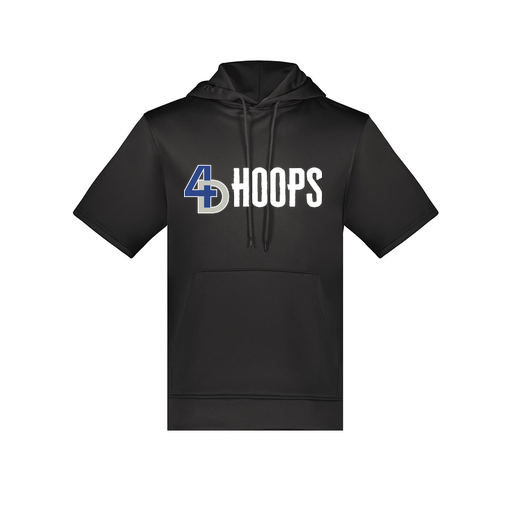 [6871.080.S-LOGO3] Men's Dri Fit Short Sleeve Hoodie (Adult S, Black, Logo 3)