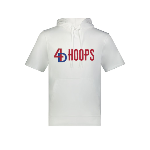 [6871.005.S-LOGO1] Men's Dri Fit Short Sleeve Hoodie (Adult S, White, Logo 1)