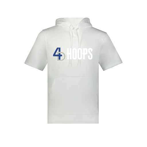 [6871.005.S-LOGO3] Men's Dri Fit Short Sleeve Hoodie (Adult S, White, Logo 3)