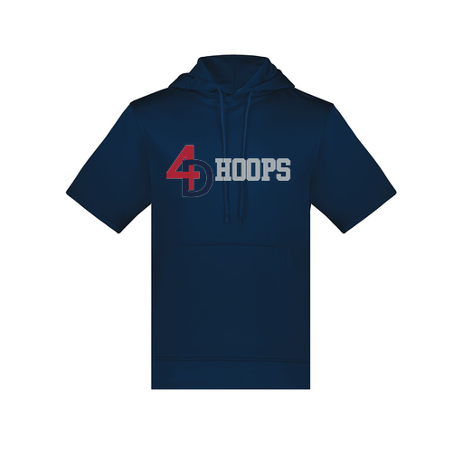 [6871.065.S-LOGO1] Men's Dri Fit Short Sleeve Hoodie (Adult S, Navy, Logo 1)