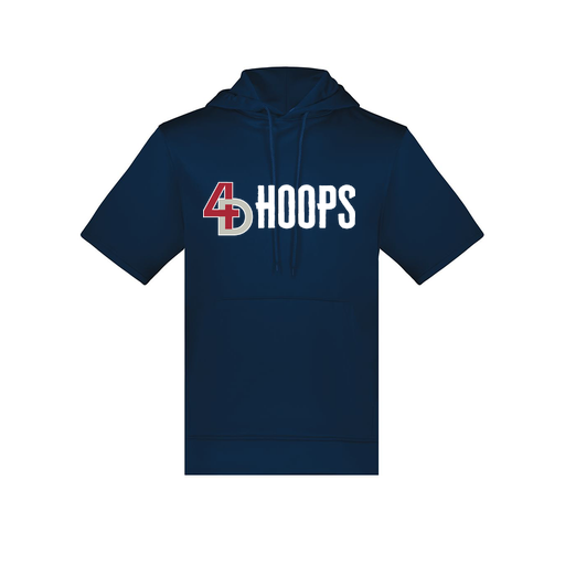 [6871.065.S-LOGO2] Men's Dri Fit Short Sleeve Hoodie (Adult S, Navy, Logo 2)