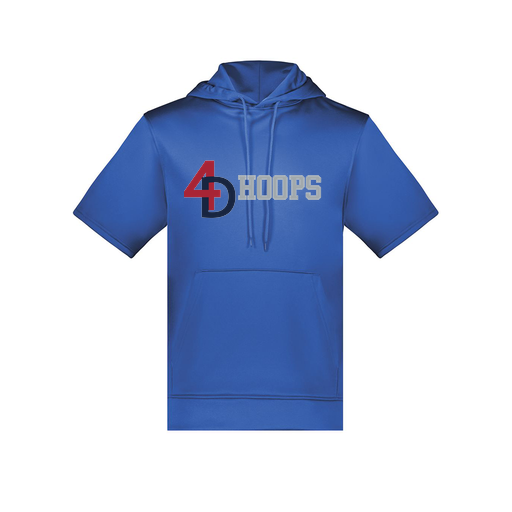 [6871.060.S-LOGO1] Men's Dri Fit Short Sleeve Hoodie (Adult S, Royal, Logo 1)