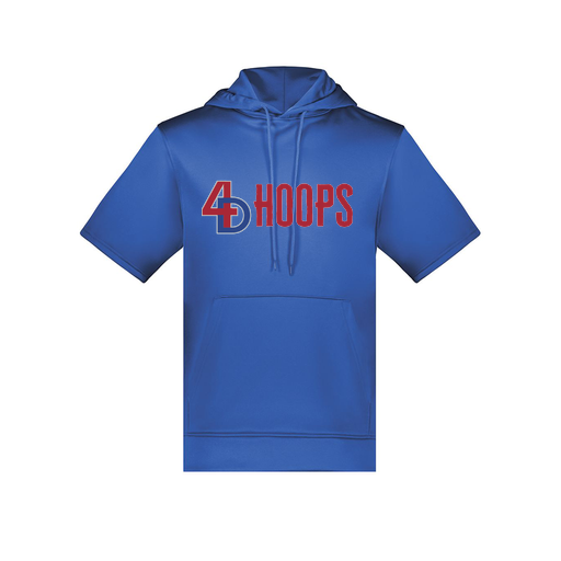 [6871.060.S-LOGO1] Men's Dri Fit Short Sleeve Hoodie (Adult S, Royal, Logo 1)