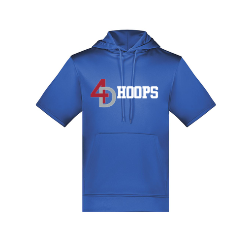 [6871.060.S-LOGO3] Men's Dri Fit Short Sleeve Hoodie (Adult S, Royal, Logo 3)