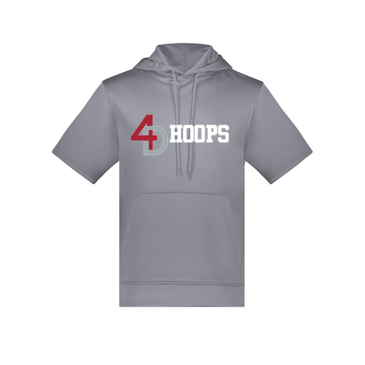 [6871.059.S-LOGO3] Men's Dri Fit Short Sleeve Hoodie (Adult S, Gray, Logo 3)