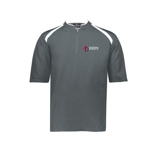 [229581-AS-GRY-LOGO1] Men's Dugout Short Sleeve Pullover (Adult S, Gray, Logo 1)