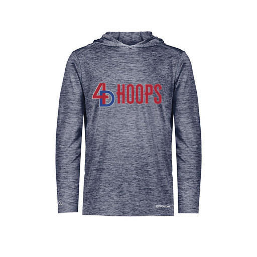 [FOLHCGNV-AS-LOGO1] Decker Men's Charge Hoodie (Adult S, Navy, Logo 1)