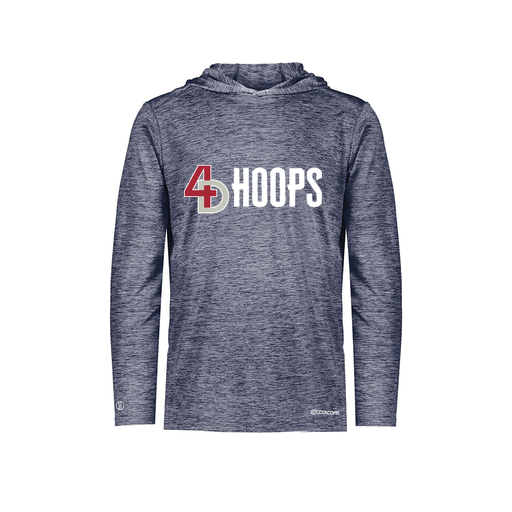 [FOLHCGNV-YS-LOGO2] Decker Youth Charge Hoodie (Youth S, Navy, Logo 2)