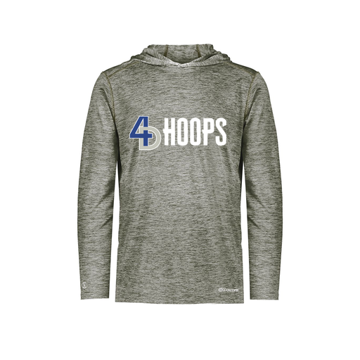 [FOLHCGGY-YS-LOGO3] Decker Youth Charge Hoodie (Youth S, Gray, Logo 3)