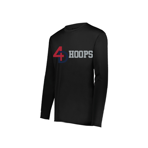 [222822.080.XS-LOGO1] Men's LS Smooth Sport Shirt (Adult XS, Black, Logo 1)