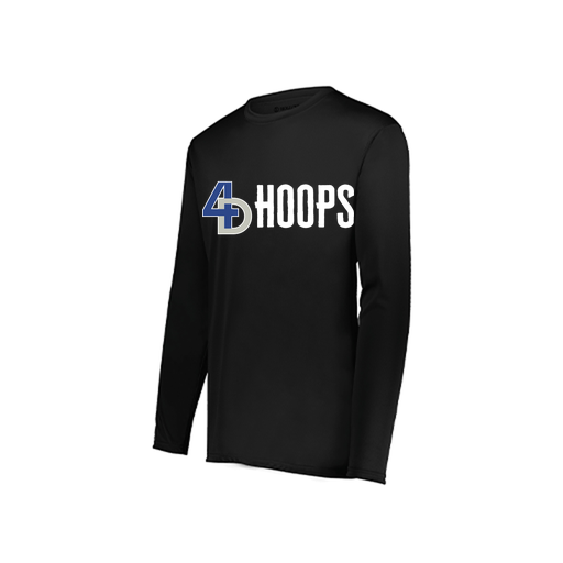 [222822.080.XS-LOGO3] Men's LS Smooth Sport Shirt (Adult XS, Black, Logo 3)