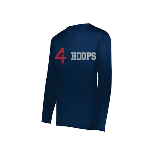 [222822.065.XS-LOGO1] Men's LS Smooth Sport Shirt (Adult XS, Navy, Logo 1)
