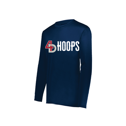 [222822.065.XS-LOGO2] Men's LS Smooth Sport Shirt (Adult XS, Navy, Logo 2)