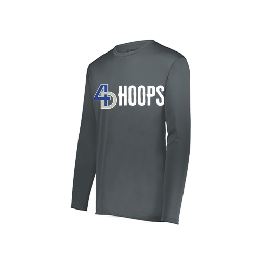 [222822.059.XS-LOGO3] Men's LS Smooth Sport Shirt (Adult XS, Gray, Logo 3)