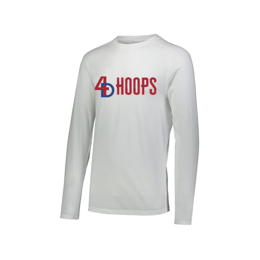 [FTLCUBWH-AXS-LOGO1] Decker Men's Tri-Blend T-Shirt - Long Sleeve (Adult XS, White, Logo 1)