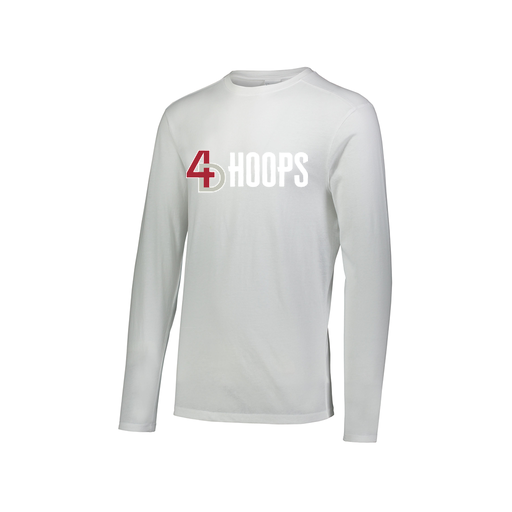 [FTLCUBWH-AXS-LOGO2] Decker Men's Tri-Blend T-Shirt - Long Sleeve (Adult XS, White, Logo 2)