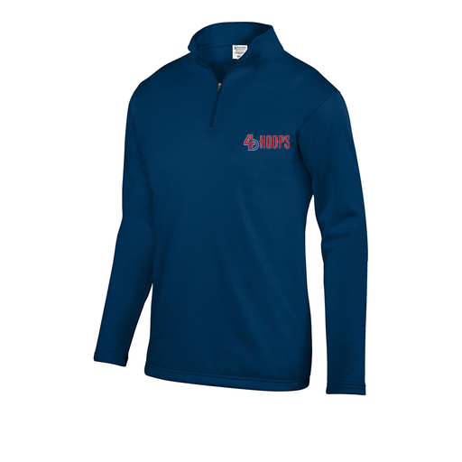 [FOLQFFNV-AS-LOGO1] Decker Men's FlexFleece 1/4 Zip (Adult S, Navy, Logo 1)