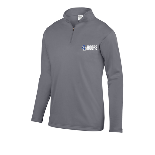 [DFW-FFQZ-GRY-AS-LOGO3] Men's FlexFleece 1/4 Zip (Adult S, Gray, Logo 3)