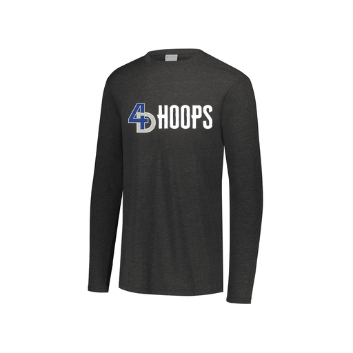 [3076.K94.S-LOGO3] Youth LS Ultra-blend T-Shirt (Youth S, Black, Logo 3)
