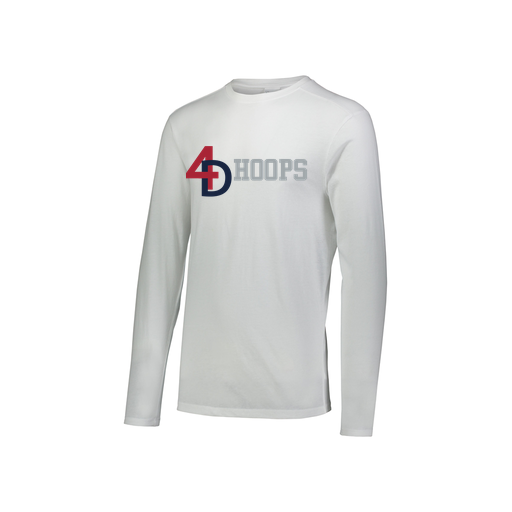 [3076.005.S-LOGO1] Youth LS Ultra-blend T-Shirt (Youth S, White, Logo 1)