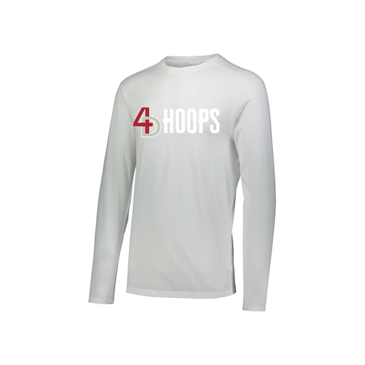 [3076.005.S-LOGO2] Youth LS Ultra-blend T-Shirt (Youth S, White, Logo 2)