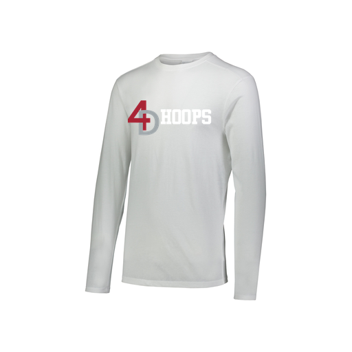 [3076.005.S-LOGO3] Youth LS Ultra-blend T-Shirt (Youth S, White, Logo 3)
