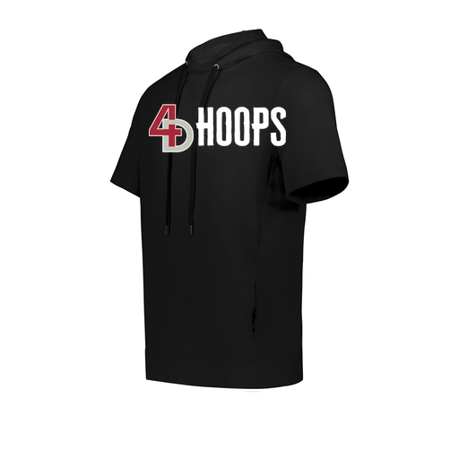 [222605.080.S-LOGO2] YOUTH VENTURA SOFT KNIT SHORT SLEEVE HOODIE (Youth S, Black, Logo 2)