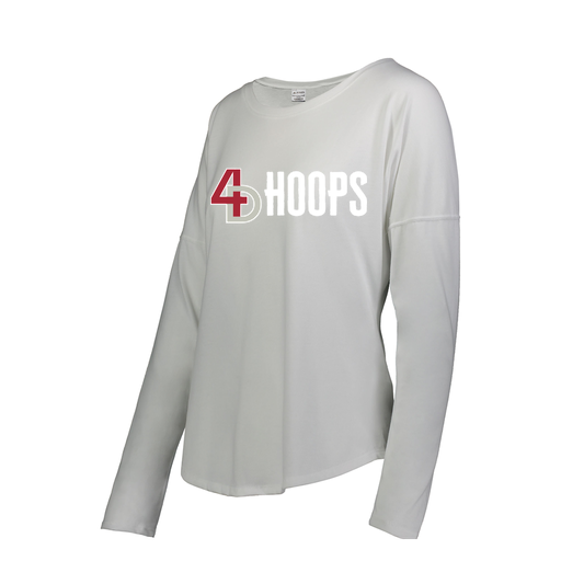 [3077.005.S-LOGO2] Ladies LS Ultra-blend T-Shirt (Female Adult S, White, Logo 2)