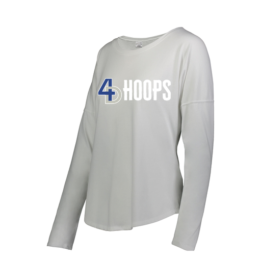 [FTLCUBWH-FAS-LOGO3] Decker Women's Tri-Blend T-Shirt - Long Sleeve (Female Adult S, White, Logo 3)