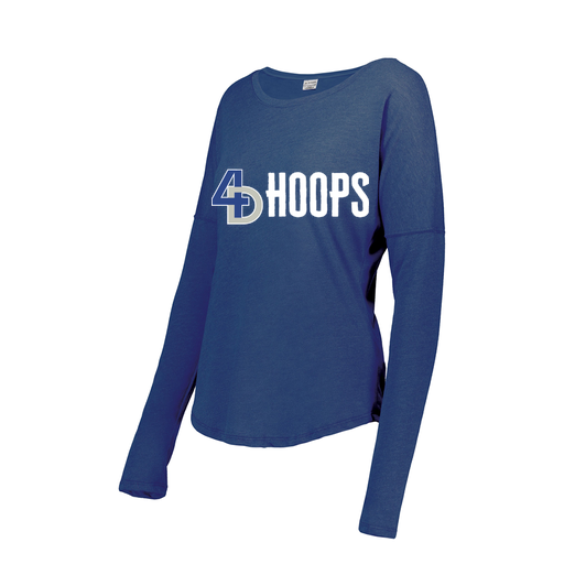 [3077.U55.S-LOGO3] Ladies LS Ultra-blend T-Shirt (Female Adult S, Royal, Logo 3)